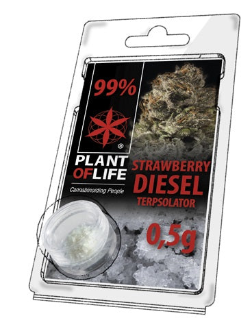 Cristaux de CBD Terpsolator 99% CBD Strawberry Diesel 0.5G