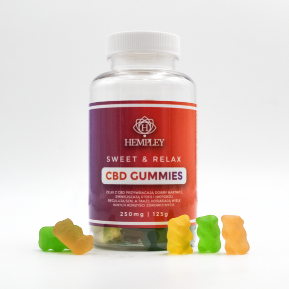 Gummies au CBD - bonbons gélifiés au CBD - 250 mg - 125g