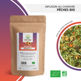 Thé CBD glacé chanvre FRUITE pêche bio 35 Grammes